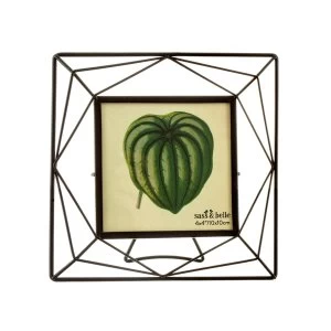 Image of Sass & Belle Trapeze Black Square Photo Frame