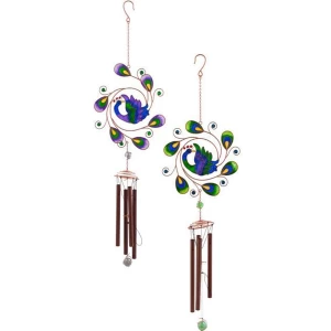 Image of Peacock Windchime Pack Of 2