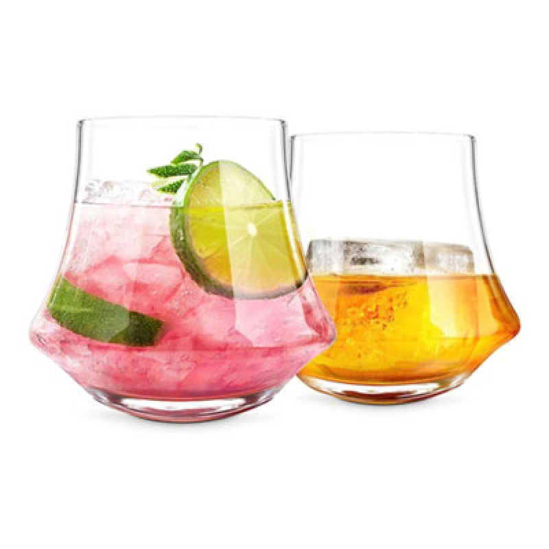 Image of Original Products Final Touch Revolve Spirit Glasses 400ml Set of 2 Clear Clear