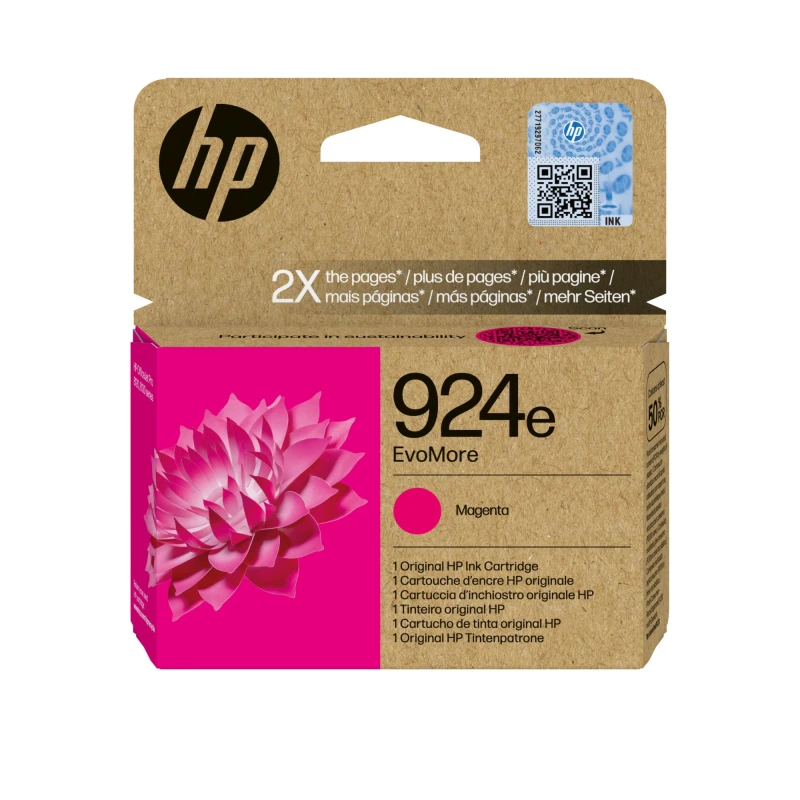 Image of HP 924E EvoMore Ink Cartridge High Yield Magenta 4K0U8NE HP4K0U8NE HP4K0U8NE