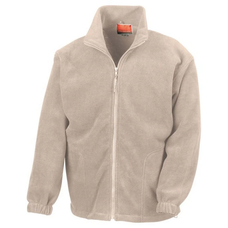 Image of Result Mens Polartherm Fleece Jacket in Natural Size: Small Natural Male S
