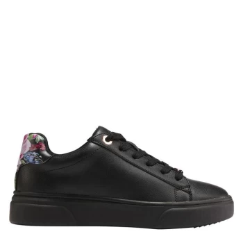 Image of Fabric Fiore Ladies Trainers - Black