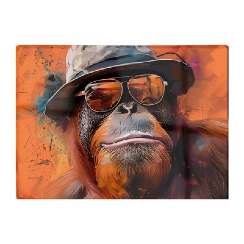 Image of Warren Reed Designer Orangutan In Glasses Chopping Board
