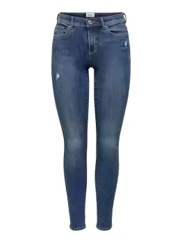 Image of ONLY Onlwauw Life Mid Skinny Fit Jeans Women Blue