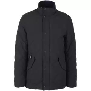 Image of Barbour Mens Winter Chelsea Quilt Jacket Navy Medium