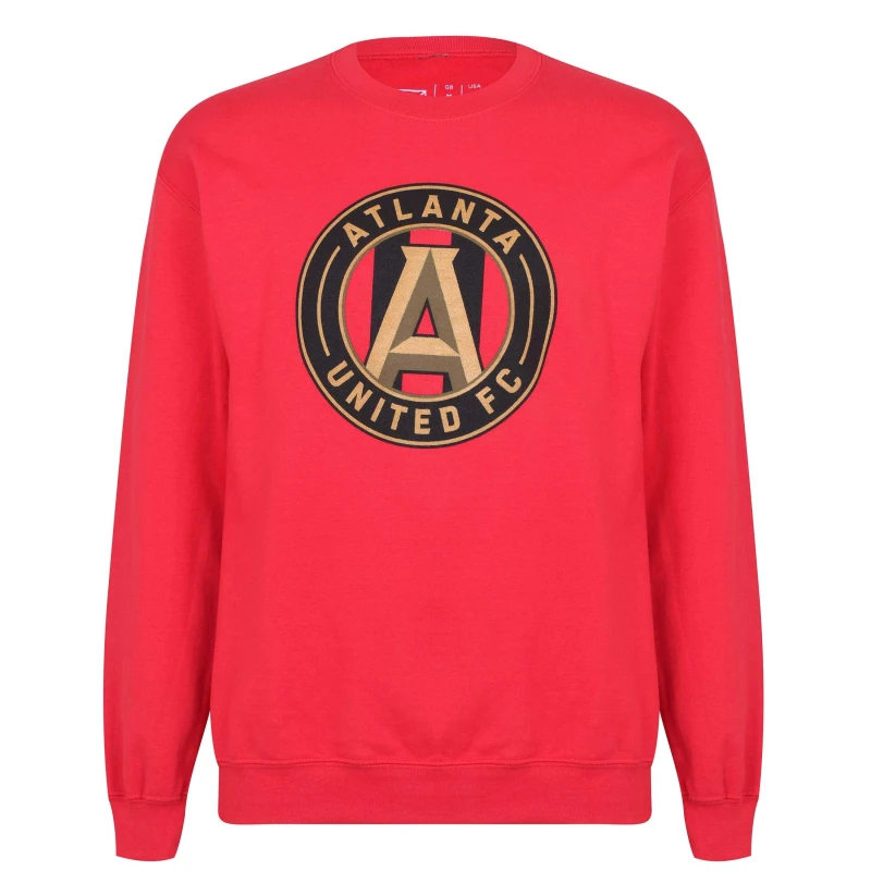 Image of MLS Logo Crew Sweatshirt Adults - Red Red S