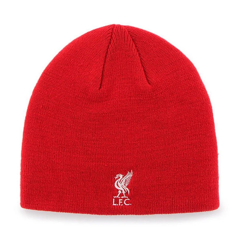Image of Liverpool FC Mens Official Knitted Beanie in Red Red Male One Size