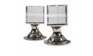 Image of LocksOnline Rubic Glass Mortice Door Knob Set