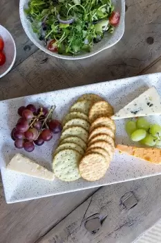 Image of Caviar Speckle 34.5cm Rectangle Platter