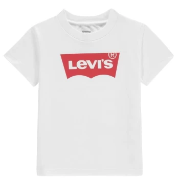 Image of Levis 1st Batwing Logo T Shirt - White 001