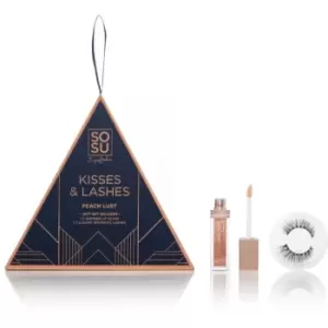 Image of SOSU by Suzanne Jackson Christmas Edition Kisses & Lashes Gift Set Peach Lust