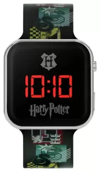 Image of Warner Brothers Harry Potter Kids Black Silicone Strap Watch