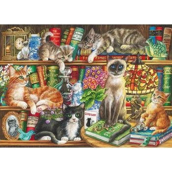 Image of Gibsons - Puss In Books Jigsaw Puzzle - 1000 Pieces