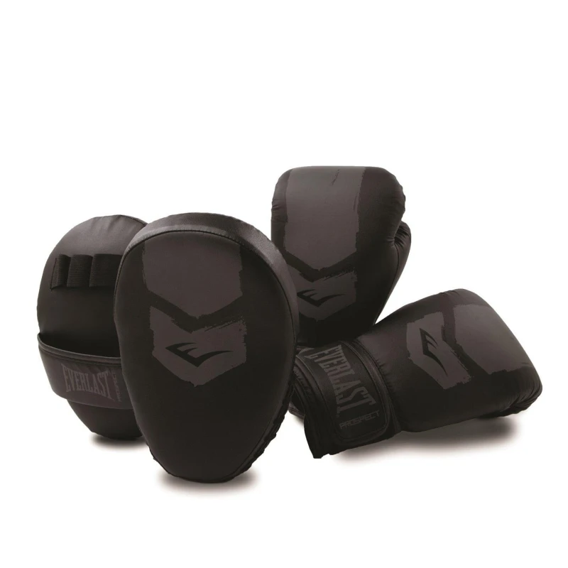 Image of Everlast Prospect Youth Mitt Kit Juniors Black/Grey unisex One Size