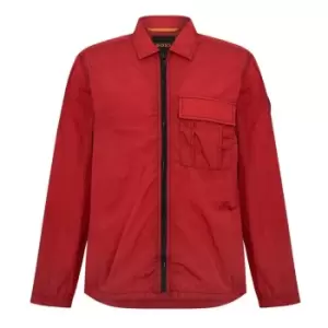 Image of BOSS Zipped Overshirt - Red