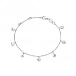 Image of Isla Fossil Charm Sterling Silver Bracelet SBR02_SLV