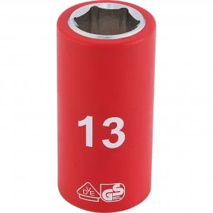 Image of Draper 3/8" Drive VDE Fully Insulated Hexagon Socket Metric 3/8" 13mm