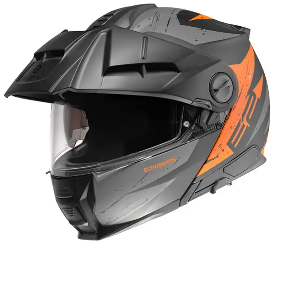 Image of Schuberth E2 Explorer Black Orange Modular Helmet Size L