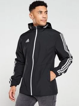 Image of adidas Tiro 3S Hooded Jacket - Black, Size L, Men