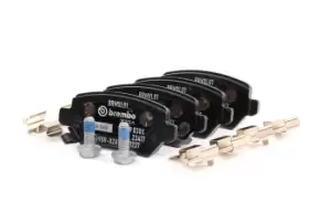 Image of BREMBO Brake pad set XTRA LINE P 59 038X Brake pads,Brake pad set, disc brake OPEL,KIA,CHEVROLET,Corsa C Schragheck (X01),ZAFIRA B (A05)