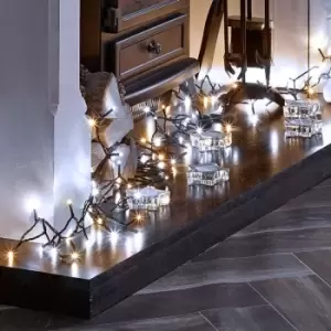 Image of The Winter Workshop - 600 LED String Christmas Lights - 30m Indoor & Outdoor Multi Function Timer Megabrights - Warm White / Cool White Mix