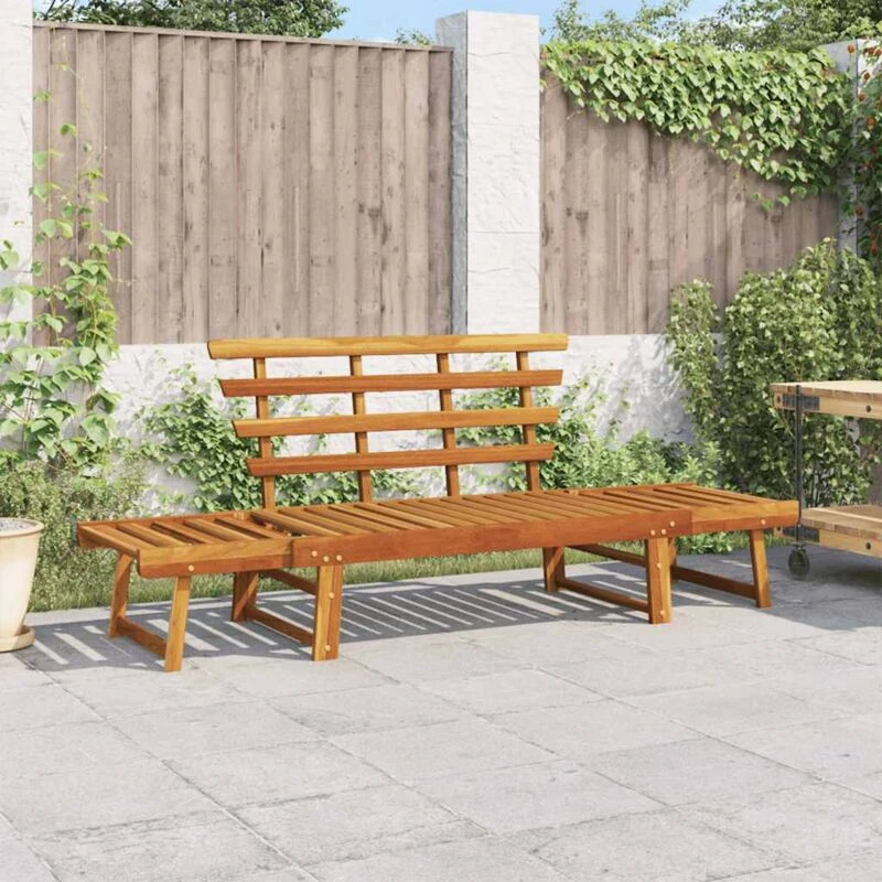 Image of VIDAXL Garden Bench 2-in-1 190cm Solid Acacia Wood vidaXL 8720286543191