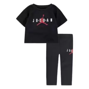 Image of Air Jordan Girls Jordan Leggings Set - Black