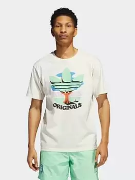 Image of Adidas Originals Trefoil Tree T-Shirt, Nondye, Male, Hoodies, HI2961