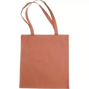 Image of Jassz Bags "Beech" Cotton Large Handle Shopping Bag / Tote (One Size) (MELON) - MELON