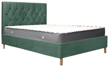 Image of Birlea Loxley Double Ottoman Bed Frame - Green