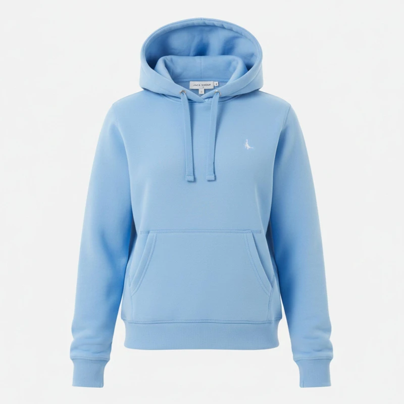 Image of Jack Wills Astbury Pheasant Logo Hoodie - Blue Blue 4