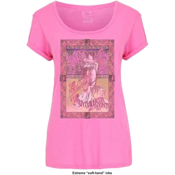 Image of Janis Joplin - Avalon Ballroom '67 Womens Large T-Shirt - Pink