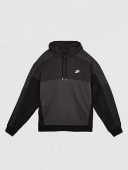 Image of Nike Sportswear Plus Size Overhead Hoodie - Black, Size 3XL, Men