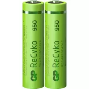 Image of GP Batteries ReCyko+ HR03 AAA battery (rechargeable) NiMH 950 mAh 1.2 V 2 pc(s)