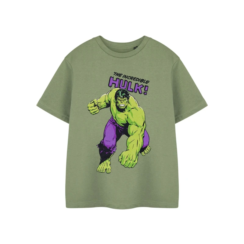 Image of Marvel Short Sleeved T-Shirt Green male