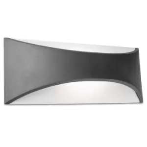 Image of Venus LED Outdoor Up Down Wall Light Urban Grey IP65
