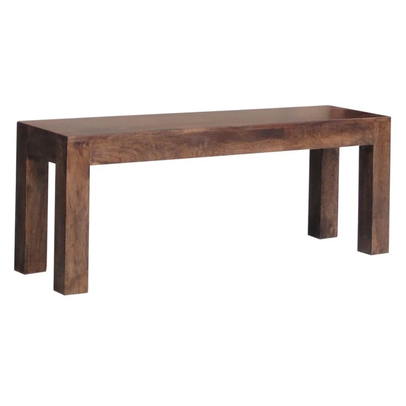 Image of Jaipur Furniture Ltd Bench Large - Mango Wood - L35 x W148 x H45cm - Dark Finish in Brown Brown Unisex