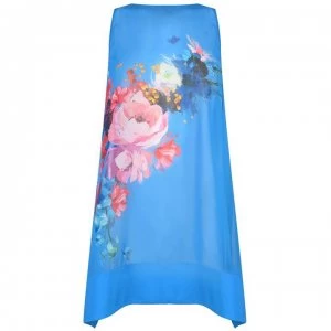 Image of Ted Baker Ted Womens Raspberry Ripple Dress - Blue