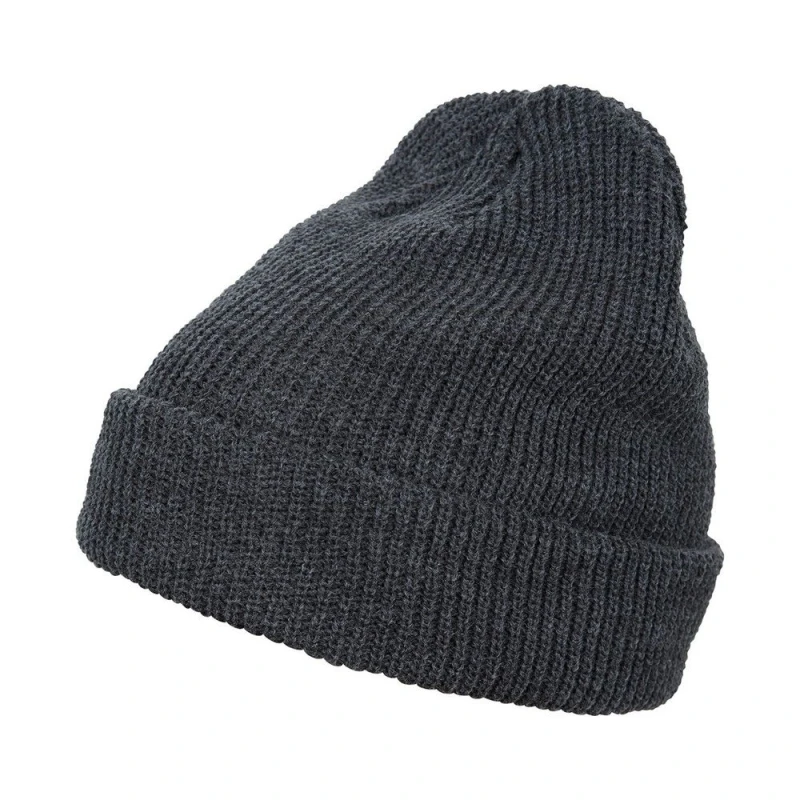 Image of Flexfit Flexfit Men Knitted Long Beanie in Dark Grey Dark Grey One Size Male 5063300286449