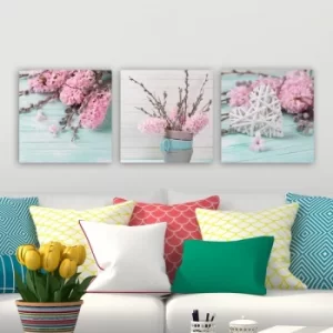 Image of P282554372 Multicolor Decorative Canvas Painting (3 Pieces)