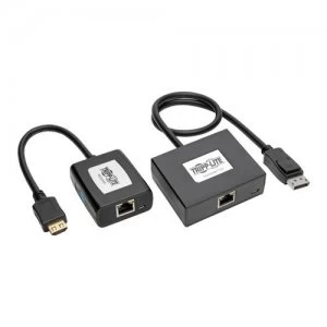 Image of Tripp Lite DisplayPort to HDMI over Cat5/6 Active Extender Kit Pigtail-Style Transmitter/Receiver Video/Audio 1080/60p Up to 46 m