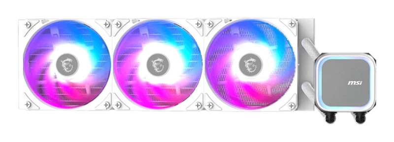 Image of MSI MAG CORELIQUID A13 360mm RGB AIO Liquid CPU Cooler - White MAG CORELIQUID A13 360 WHITE