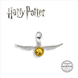 Image of Golden Snitch with Embellished Crystals (Harry Potter) Clip on Charm