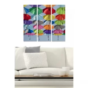 Image of MDF1521492 Multicolor Decorative MDF Painting (3 Pieces)