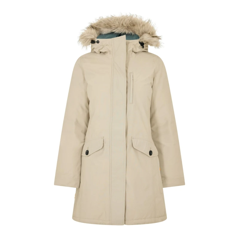 Image of Timberland Womens Timb Waterproof Parka Island Fossil female 8 (XS)