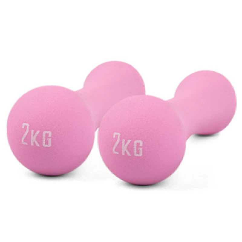 Image of Phoenix Fitness 2Kg Pink Dumbbell Pair For Light Strength Workouts