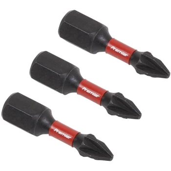Image of Sealey AK8207 Pozi #1 Impact Power Tool Bits 25mm - 3pc