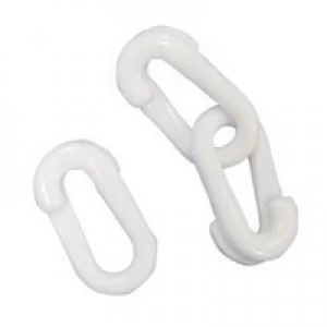 Image of Slingsby VFM White Connecting Links 6mm Joint Pack of 10 360085