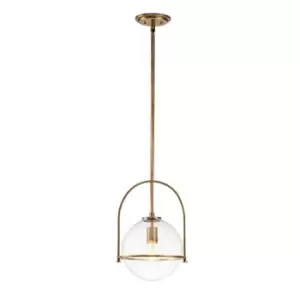 Image of Hinkley Somerset Globe Pendant Ceiling Light Heritage Brass