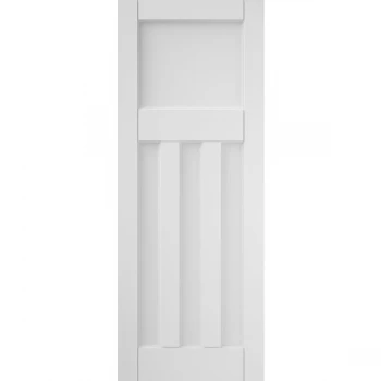 Image of JELD-WEN Curated Deco 3 Panel White Primed Internal Door - 1981mm x 838mm (78 inch x 33 inch)